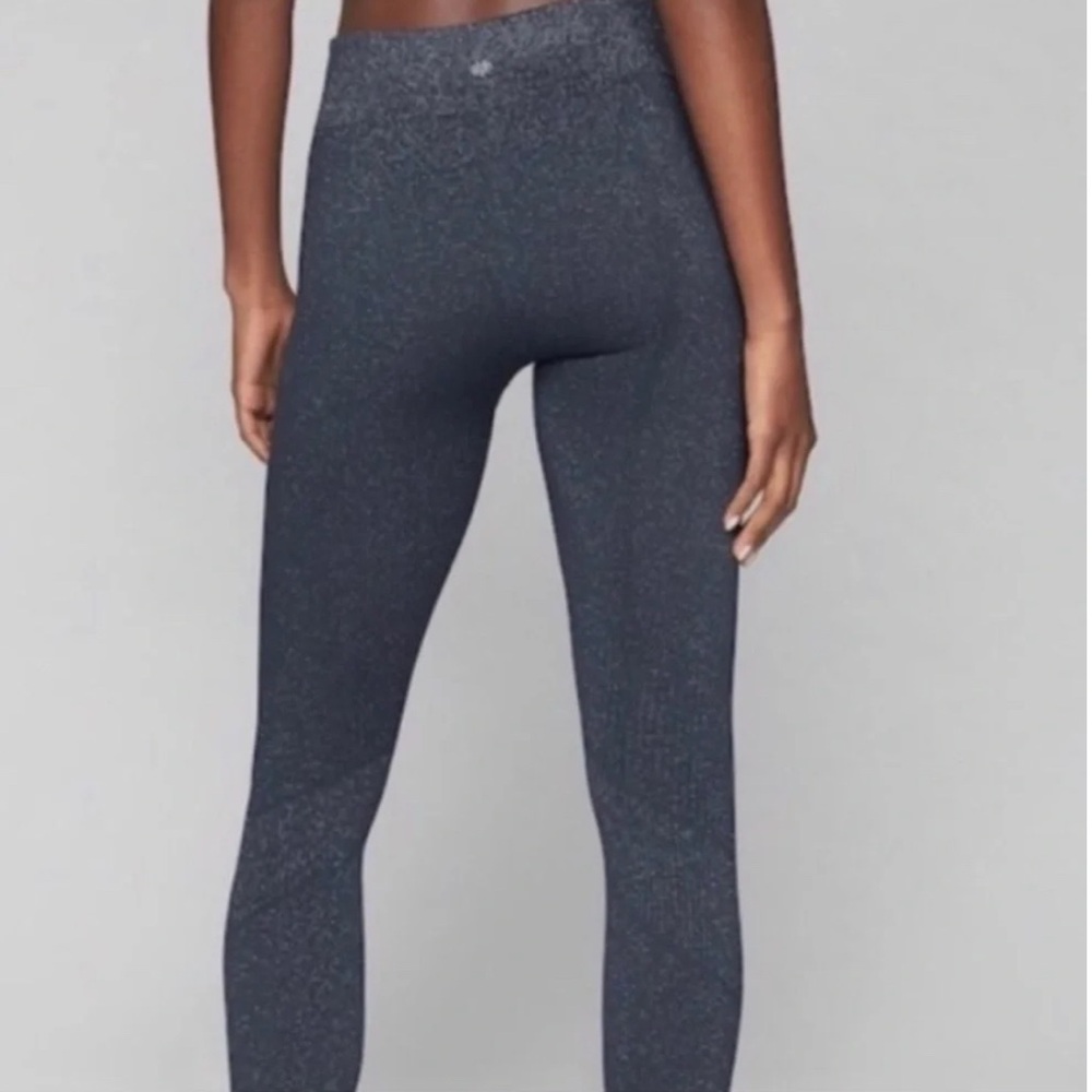 Athleta Shimmer Workout Leggings Sparkle Mint